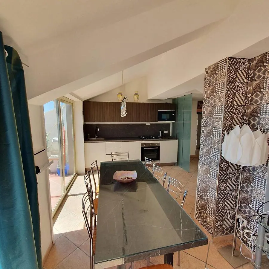 Taormina Center 4 Bedroom Penthouse, Terrace With Views 0*,